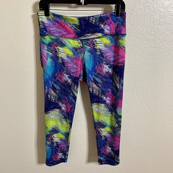 90 Degree By Reflex Pants - 90 Degree by Reflex Colorful Crop Leggings, M
